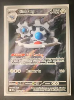 Klinklang 141/086* Illustration Rare SV: Black Bolt Pokemon English Version - Image 2