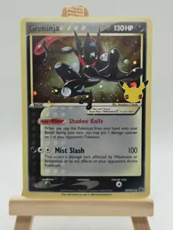 Pokemon TCG Greninja Gold Star SWSH144 - Celebrations Black Star Promo - Image 1