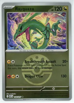 Rayquaza 153/217 Pokemon Mega Evolution Ascended Heroes Reverse Holo Friend Ball - Image 1