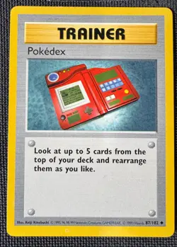 POKEDEX 87/102 UNCOMMON BASE SET SHADOWLESS POKEMON MP - Image 1