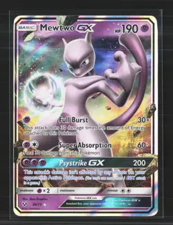 Pokemon 2017 Shining Legends Mewtwo GX #39/73 - Image 1