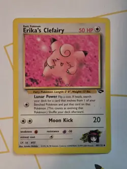 Pokemon Gym Challenge – Erika's Clefairy 40/132 – Uncommon – MP - Image 1