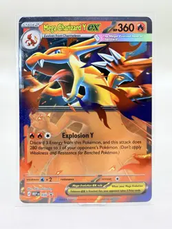 Pokemon TCG Mega Charizard Y Ex 030 Black Star Promo Ascended Heroes NM - Image 1