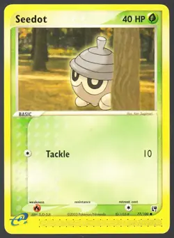 Seedot 77/100 Pokemon EX Sandstorm NM - Image 1
