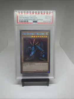 2023 Yu-Gi-Oh! Tri-Horned Dragon LOB-EN000 25th Anniversary PSA 8 NM-MT - Image 1