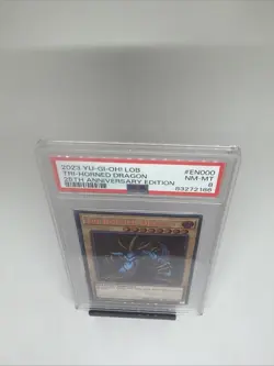 2023 Yu-Gi-Oh! Tri-Horned Dragon LOB-EN000 25th Anniversary PSA 8 NM-MT - Image 3