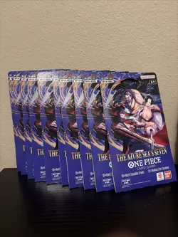 One Piece TCG: The Azure Sea's Seven Sleeved Booster OP-14 English - Lot of 10 - Image 1