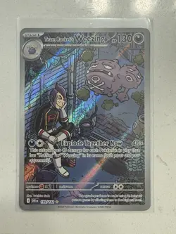 Pokemon Team Rocket's Weezing 199/182 Scarlet & Violet Full Art Holo Card - Image 1