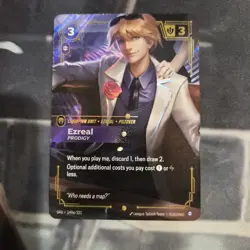 Ezreal - Prodigy (Alternate Art) 149a/221 Spiritforged Showcase Foil Ezreal Card - Image 1