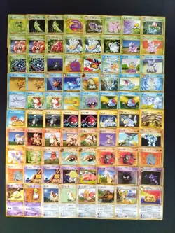Japanese Pokemon Card Old Back Bulk Vintage Lot of 80 LP-MP-HP vol.55 Gift - Image 1