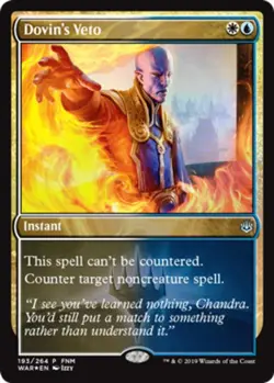 1x Dovin's Veto - Foil Light Play MTG Magic - Kid Icarus - - Image 1