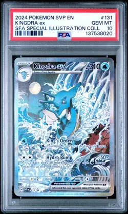 2024 POKEMON SVP EN-SV BLACK STAR PROMO #131 KINGDRA ex PSA 10 - Image 1