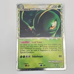 Pokemon TCG Meganium Prime 109/123 Heartgold & Soulsilver Holo LP - Image 1