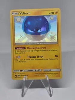 Pokemon TCG Shiny Voltorb SV13/SV94 Hidden Fates Shiny Vault Holo Rare - Image 1