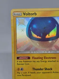 Pokemon TCG Shiny Voltorb SV13/SV94 Hidden Fates Shiny Vault Holo Rare - Image 2
