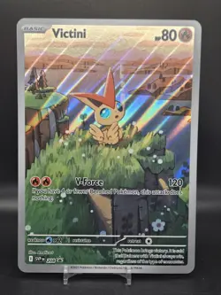 Pokemon TCG Victini Promo #208 Illustration Rare (Jumbo) (Near-Mint) - Image 1