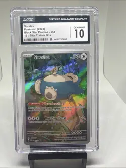 2023 Pokemon 151 Snorlax 051 Black Star Promo ETB Holo CGC 10 Gem Mint Rare - Image 2
