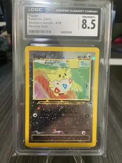 Pokemon 2001 TCG Togepi Southern Islands #4 Reverse Holo Card - 4/18 CGC 8.5 - Image 2
