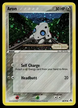 Pokemon Card - Aron Legend Maker 48/92 Common Reverse Holo Stamped - Image 1
