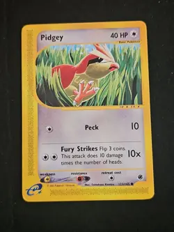Pidgey 123/165 Non-Holo Expedition E-Reader WOTC Pokemon TCG Card LP - Image 1