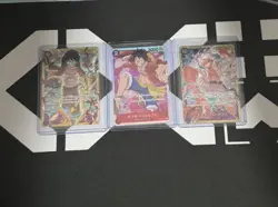 One Piece TCG 3 Card Monkey D. Luffy Japanese - Image 1