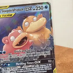 Pokemon TCG Slowpoke and Psyduck GX Tag Team Card 35/236 - Image 5