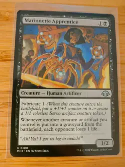 MTG Marionette Apprentice 0100 Modern Horizons 3 M/NM Free UK P&P - Image 1