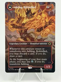 Ashling, Rekindled (Borderless) Lorwyn Eclipsed Foil NM Pack Fresh - Image 1