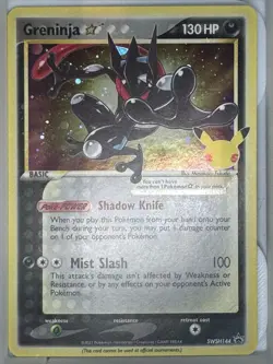 Pokemon TCG Greninja Star SWSH144 Sword & Shield Promo Holo 130 HP Fukuda - Image 1