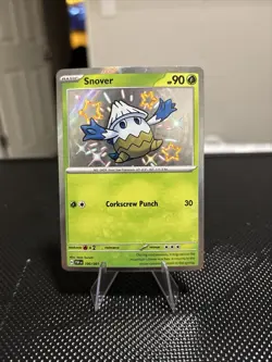 Pokemon Card Snover 100/091 Paldean Fates Baby Shiny Rare Near Mint - Image 1