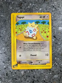 Pokemon TCG Cards Togepi 114/147 Aquapolis - Image 1