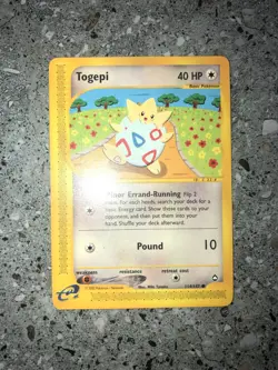 Pokemon TCG Cards Togepi 114/147 Aquapolis - Image 3