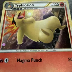 Typhlosion - 32/123 - Pokemon (Cosmos Holo) - Deck Exclusives - Holo Rare LP - Image 2