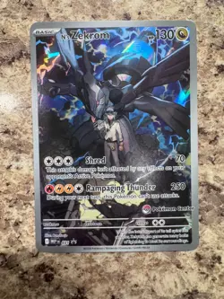N's Zekrom (Mega Evolutions Ascended Hereos Promo) MEP 031 Pokemon Center Stamp - Image 1