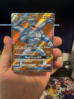 Pokemon SM - Burning Shadows #135/147 Holo Ultra Rare Machamp GX (Full Art) - Image 1