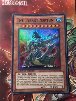 Yugioh The Tyrant Neptune CT08-EN018 Super Rare Limited Edition NM - Image 1