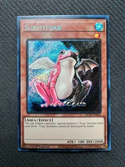 Yugioh Substitoad 1st Edition Secret Rare BLTR-EN054 NM - Image 1
