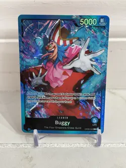 Buggy OP09-042 Leader | One Piece TCG - ST25 Blue Buggy English — Foil NM - Image 1
