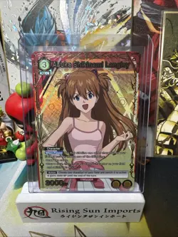 Union Arena Asuka Shikinami Langley EVA-1-012 R* Evangelion English FOIL ALT ART - Image 1
