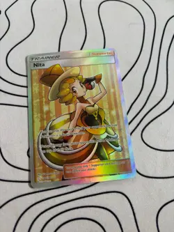 Pokemon TCG Nita Trainer Card- Lightly played-Authentic Pokemon TCG-RARE!!! - Image 1