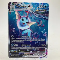 Vaporeon VMAX SWSH182 Holo SWSH Sword & Shield Promo Pokemon Card LP - Image 1