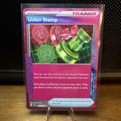 Unfair Stamp 165/167 Twilight Masquerade ACE SPEC Holo Rare Pokemon Card NM - Image 1