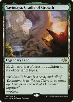 MTG Yavimaya Cradle of Growth Commander Modern Horizons 3 M3C 409 NM - Image 1