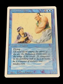 1994 Magic: The Gathering - Revised(3rd) - MAHAMOTI DJINN - Rare - NM - Image 1