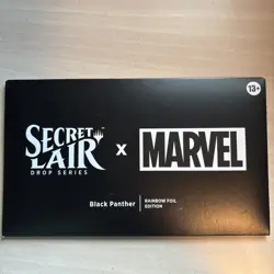 MTG: Secret Lair X Marvel Black Panther Rainbow Foil Ed, Sealed - Image 1