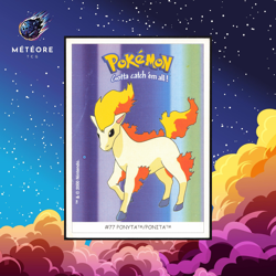 Carte Pokemon Ponyta 077 Sticker Dunkin Boomer - Image 1