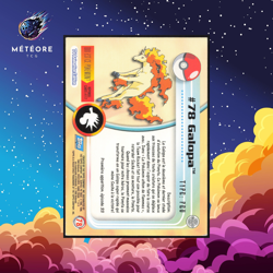 Carte Pokemon Galopa 78 Serie 1 TOPPS Francais - Image 2