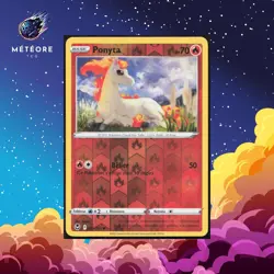 Carte Pokemon Ponyta 021/195 Reverse Tempete Argentee Francais - Image 1
