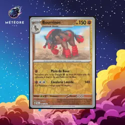 Carte Pokemon Bourrinos 092/162 Reverse Forces Temporelles Francais - Image 1
