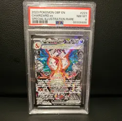 Charizard EX 223/197 PSA 8 Obsidian Flames Special Illustration Rare Pokemon - Image 1